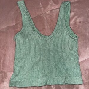 Green urban outfitters tank top ribbed s/m